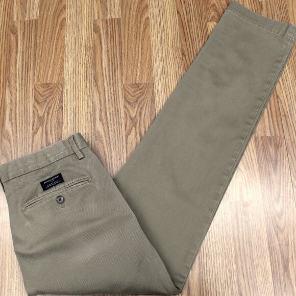 32x32 BANANA REPUBLIC SLIM FIT AIDEN PANT COTTON/SPANDEX KHAKI Sz 32W x 32L - Picture 1 of 3